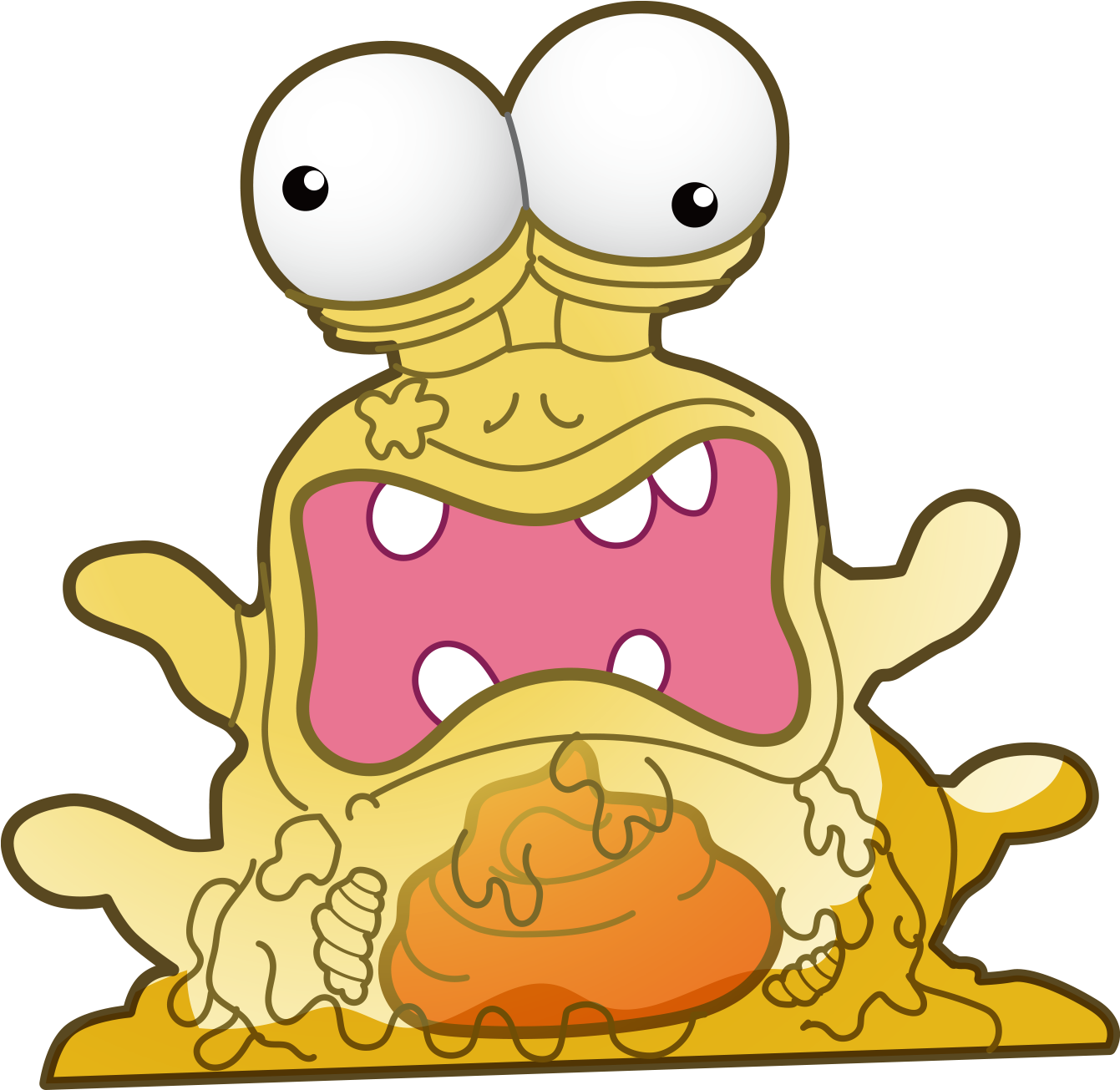 Cartoon - Zuru Smashers Series 2 Gross Eye Ball Soop (2000x2000), Png Download