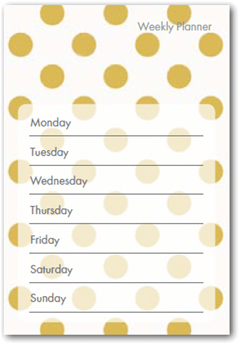 Home / Stationery / Spots & Stripes / Weekly Planner - Circle (800x800), Png Download