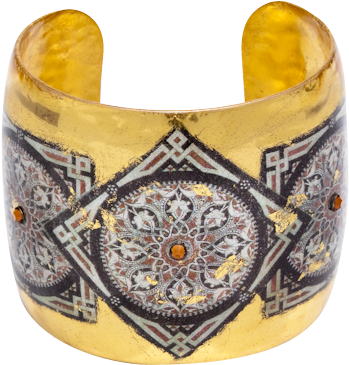 Gold Leaf Moors Cuff - Bangle (850x567), Png Download