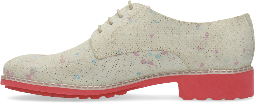 Derby Shoes Ella 11 White Dots Multi - Outdoor Shoe (1024x1024), Png Download