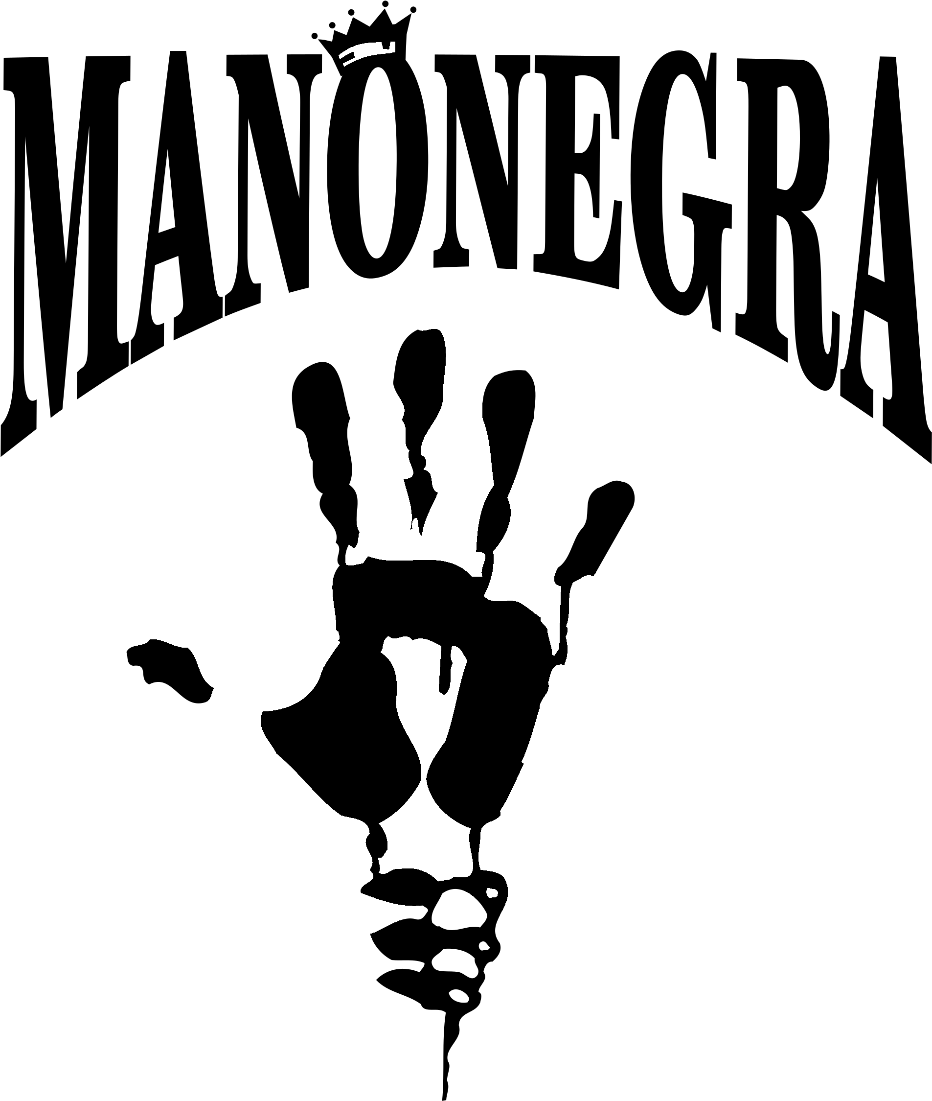 Mano Negra Logo Black And White - Mano Negra (2400x2400), Png Download