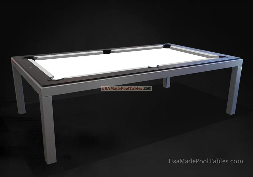 Fusion Contemporary Pool Table Mahogany - 7 Pool Table Modern (1000x700), Png Download