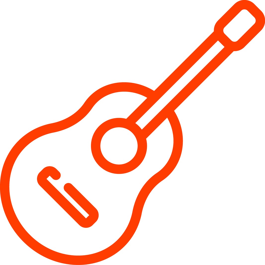 Guitar Lessons - Violin Pictogram (1066x1067), Png Download