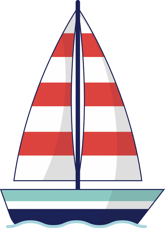 Adesivo De Cabeceira Barco Infantil - Barco Infantil (578x800), Png Download