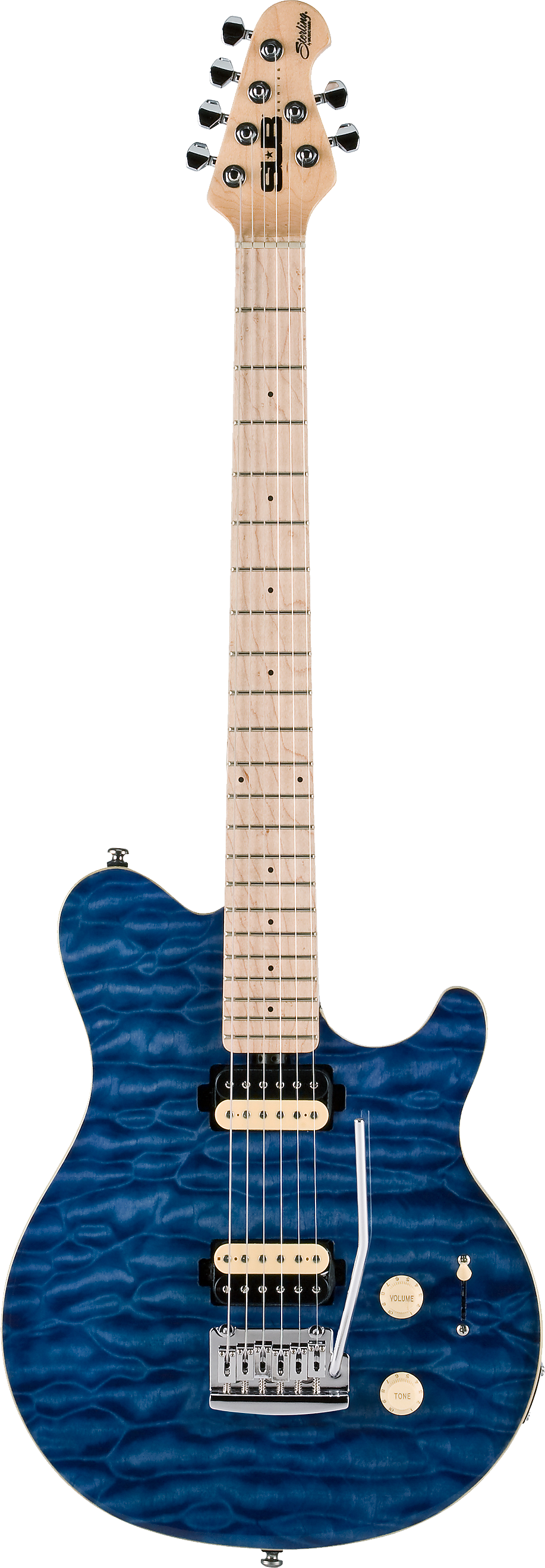 Download - Sterling Sub Guitar (917x2638), Png Download
