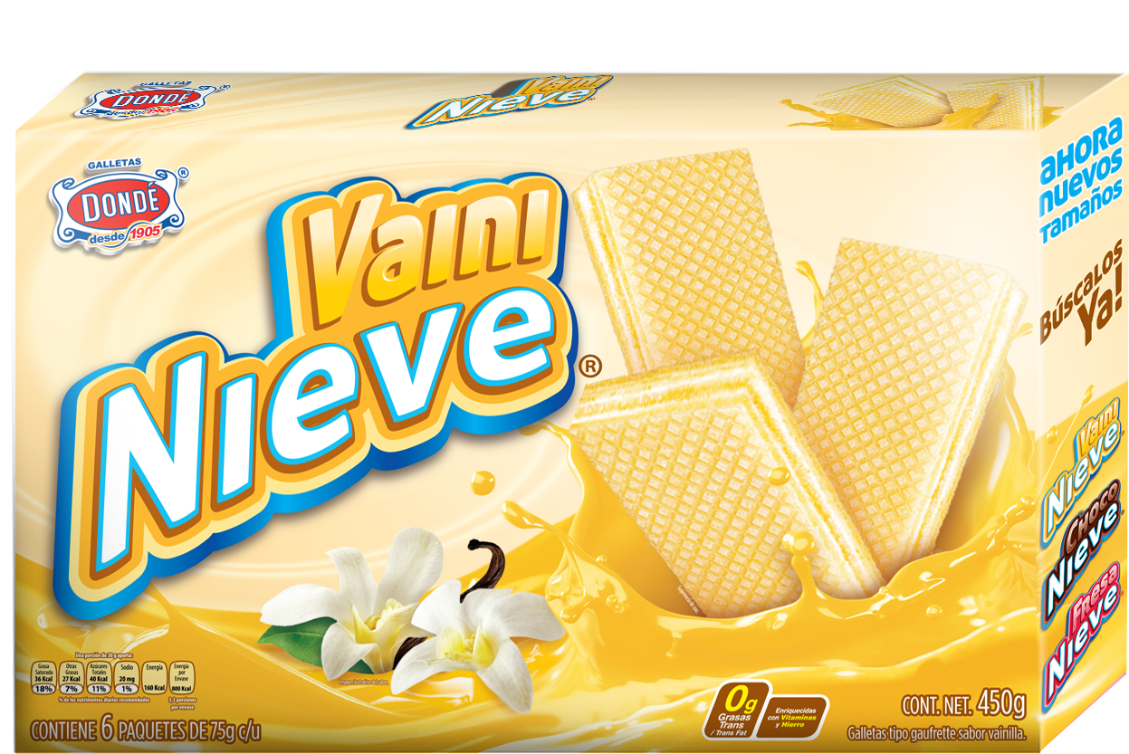 Vaini Nieves 450g - Snack (2704x1636), Png Download