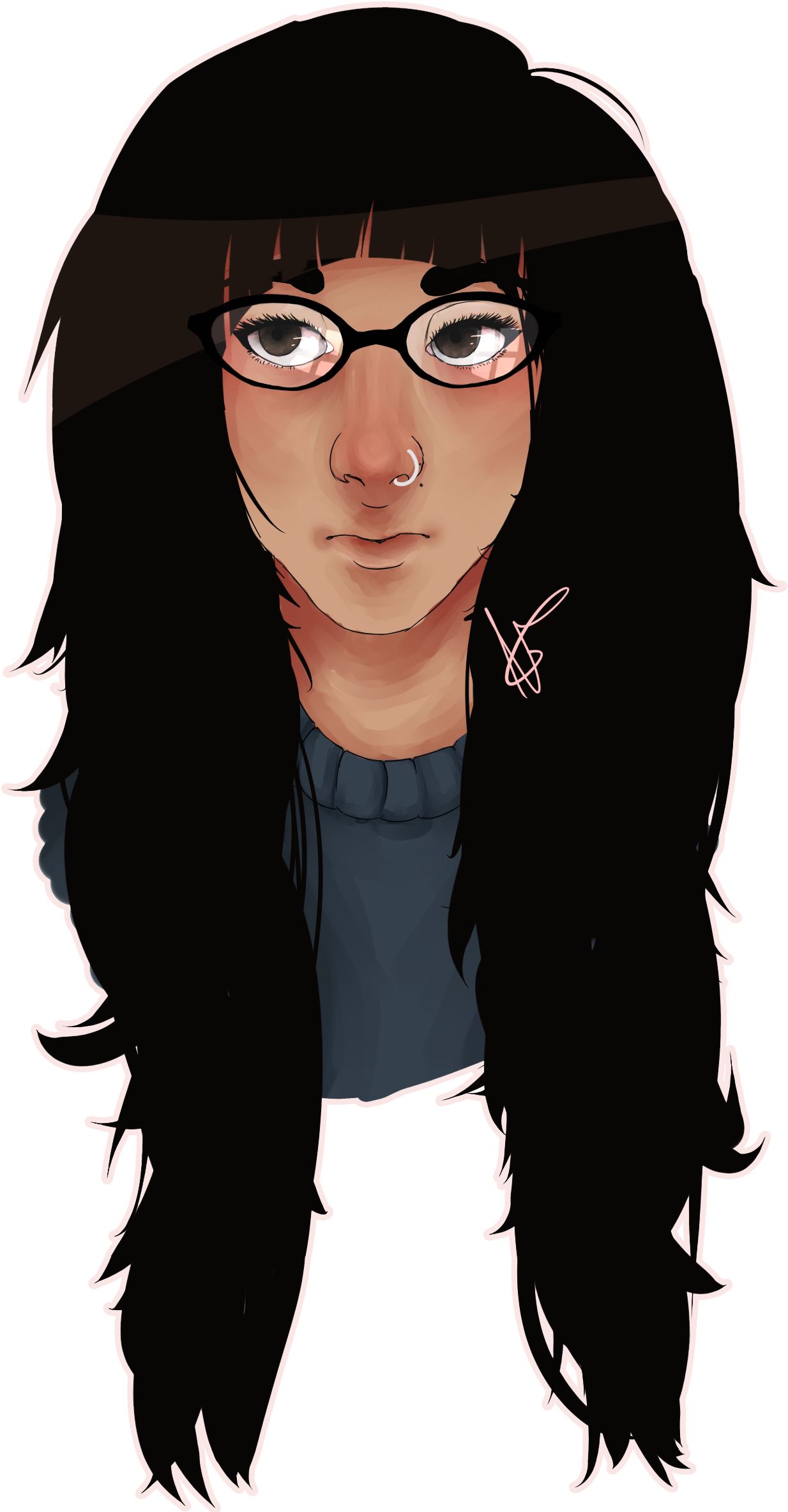 A Very Tired Teenager - Girl (1400x2400), Png Download