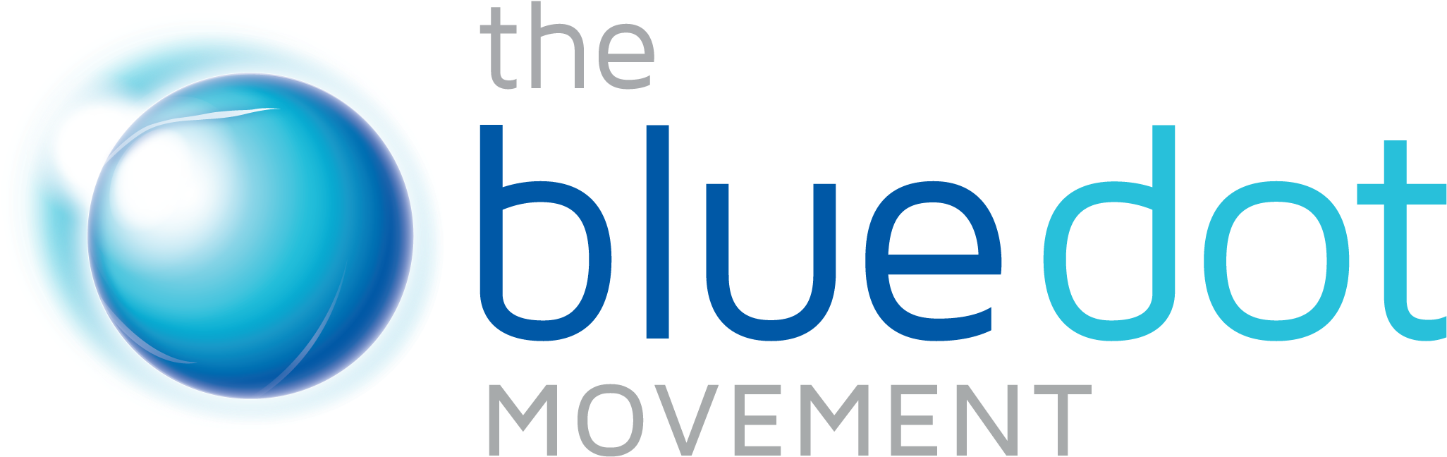 Blue Dot Logo - Blue Dot Movement Logo (2550x800), Png Download