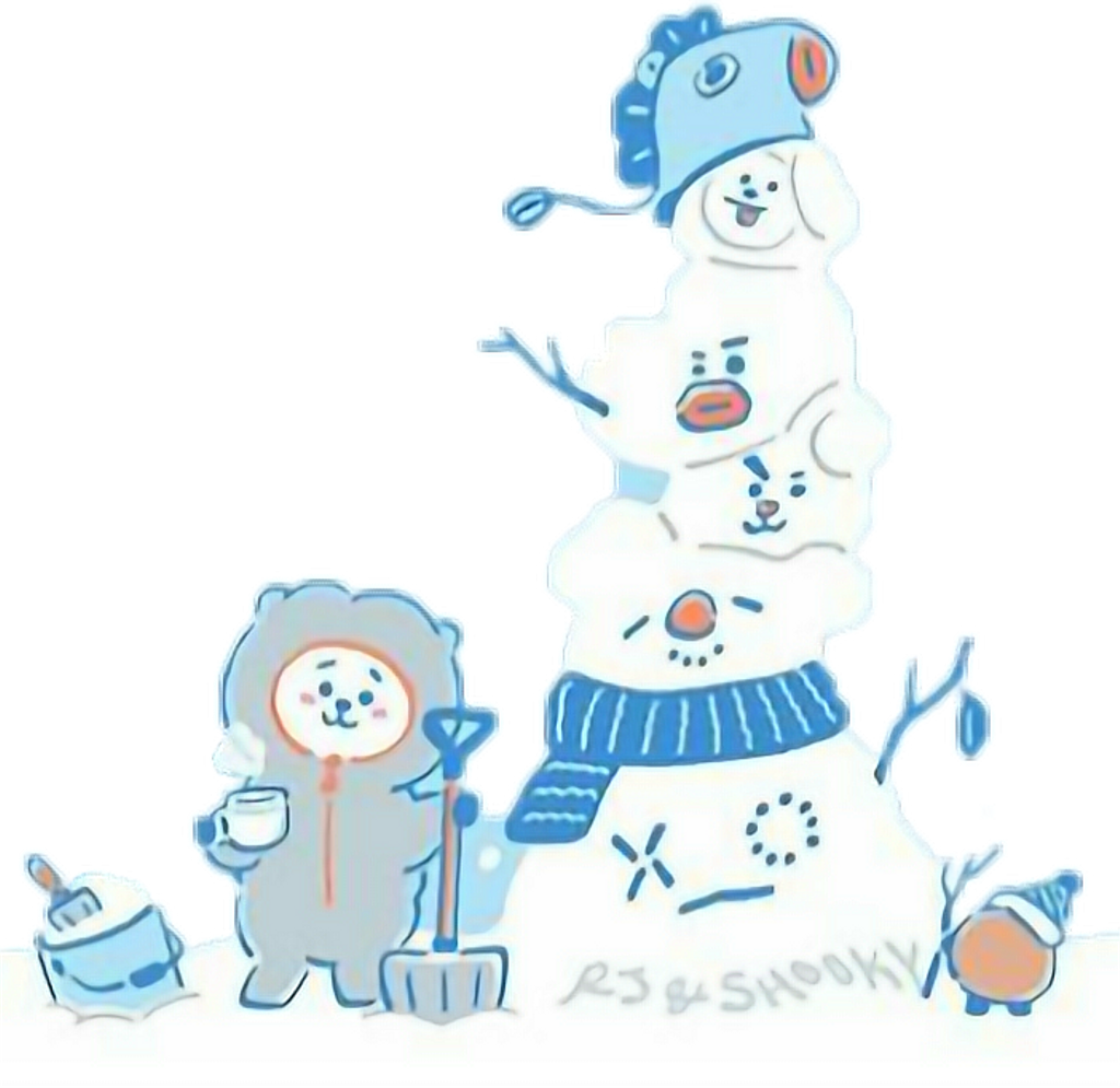 Bt21 Sticker - Bt21 Let It Snow (1024x995), Png Download