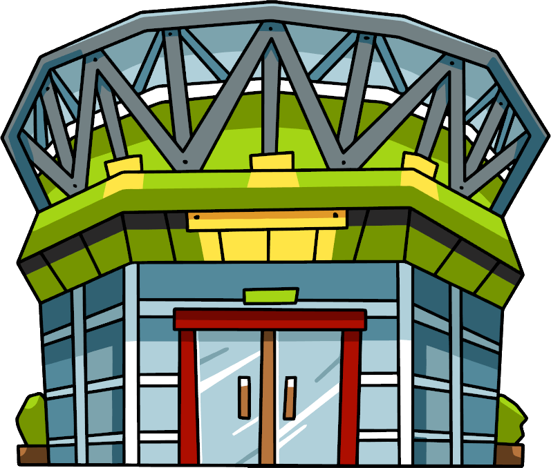 Stadium - Scribblenauts Buildings (797x678), Png Download