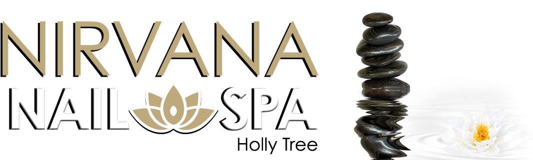 Nirvana Nail Spa Holly Tree - Graphic Design (1180x321), Png Download