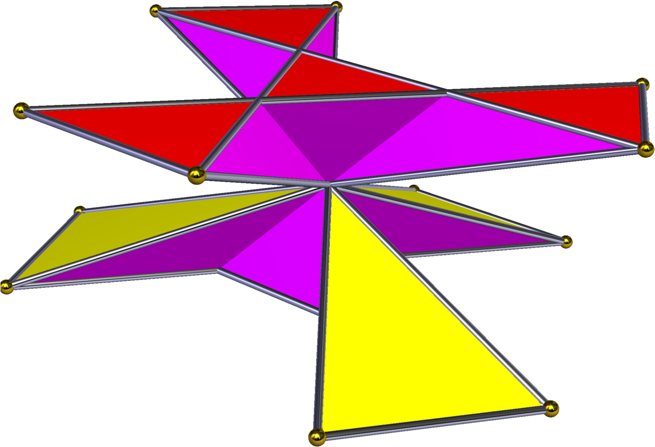 Crossed Crossed-unequal Hexagonal Prism - Triangle (1280x927), Png Download