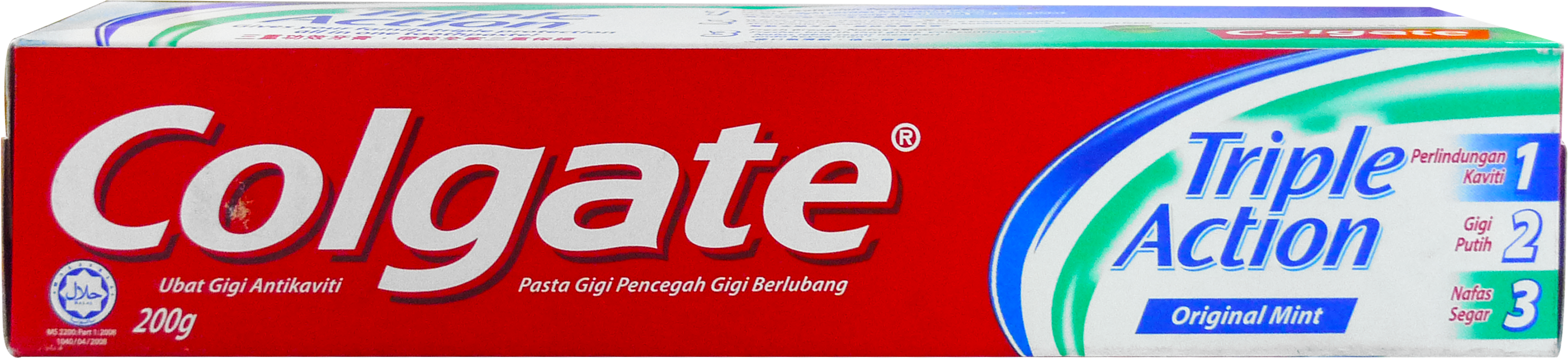 Share - Colgate Triple Action Original Mint (3685x3685), Png Download