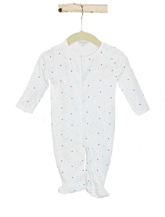 Baby Noomie Blue Dot Snap - Polka Dot (570x750), Png Download