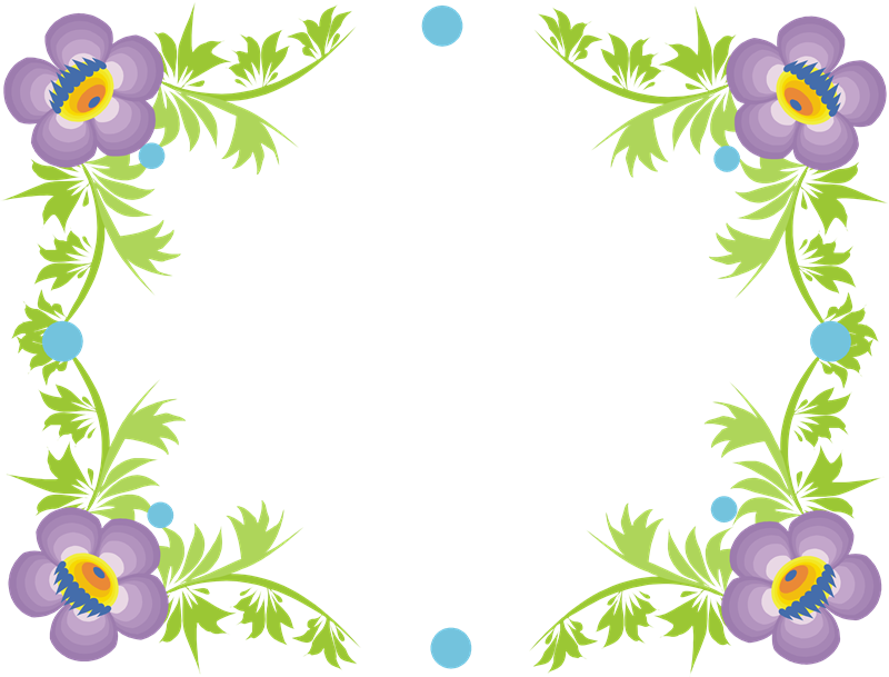 Imagenes Png Flores Animadas Imagui Marcos De Flores - Flores En Mi Jardin (800x609), Png Download