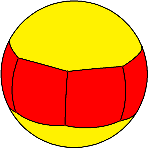 Spherical Heptagonal Prism - Heptagonal Prism (597x599), Png Download