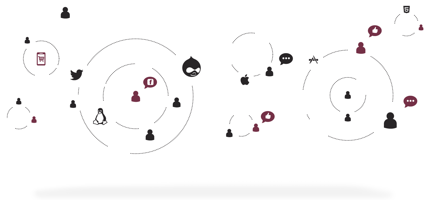 Prism Digital Home Graphic Large - Circle (1757x821), Png Download