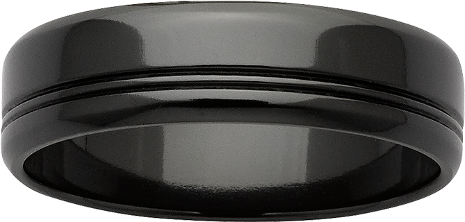<p>black Zirconium Band</p> - Titanium Ring (800x800), Png Download