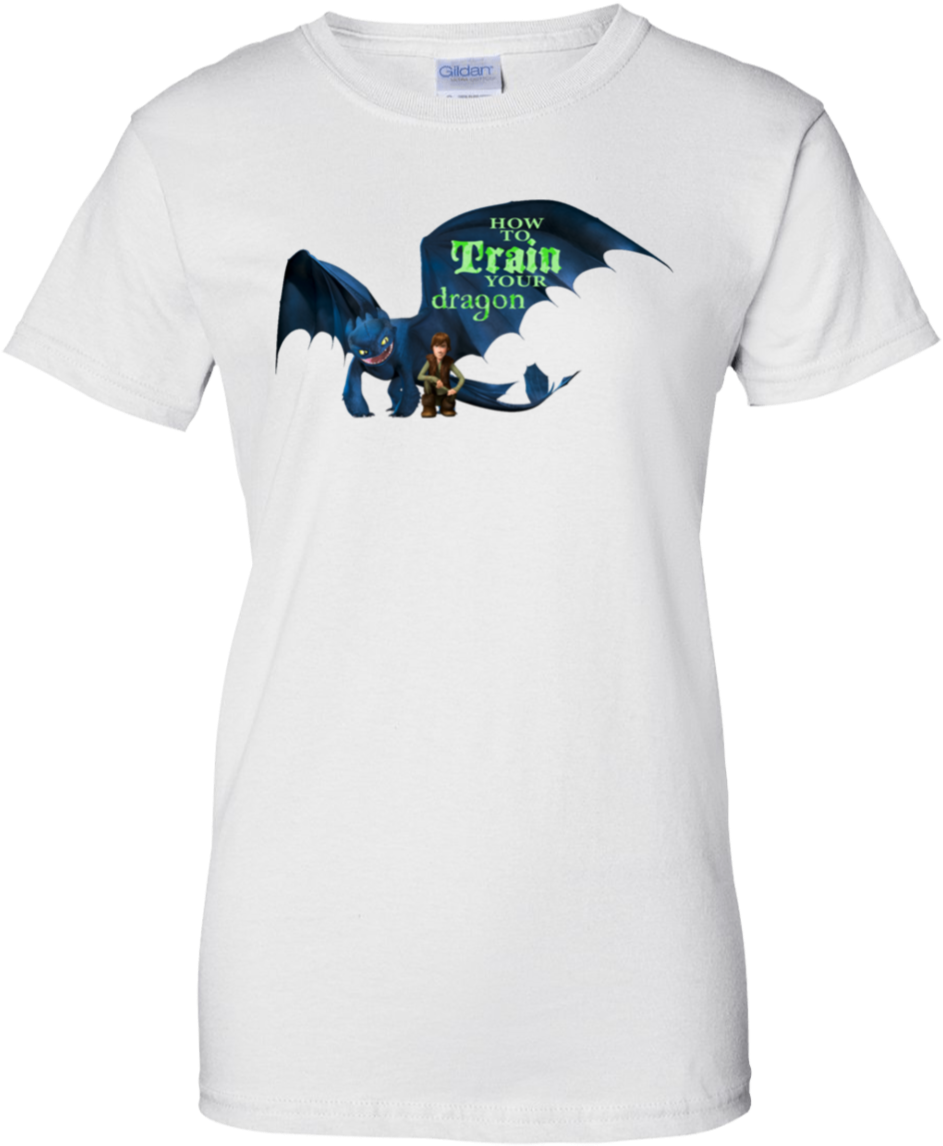 Hiccup And Night Furry How To Train Your Dragon Ladies' - Train Your Dragon Night Fury (1155x1155), Png Download