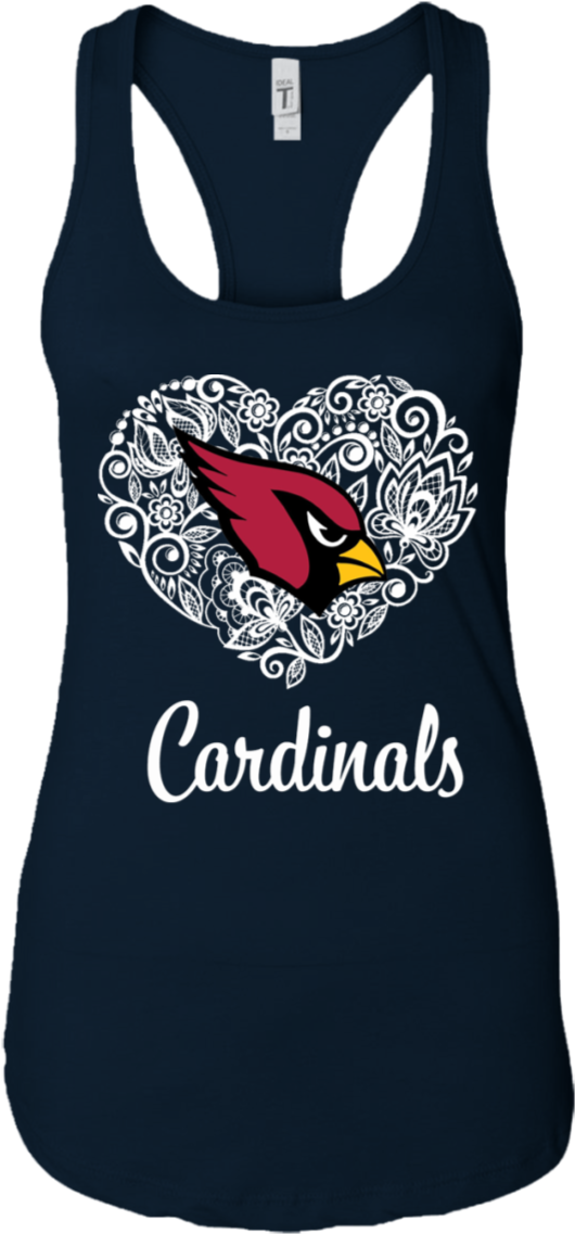 Arizona Cardinals Lace Heart Shirts - Shirt (1155x1155), Png Download