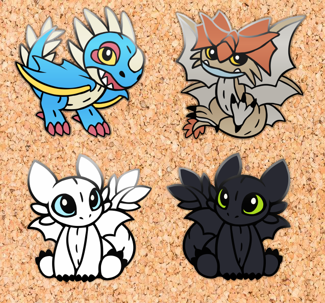 How To Train Your Dragon Pins - Cartoon (637x594), Png Download