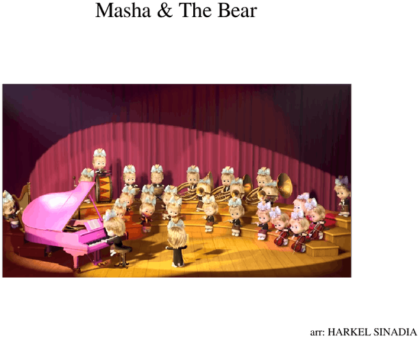 Masha And The Bear - Conference Hall (850x1100), Png Download