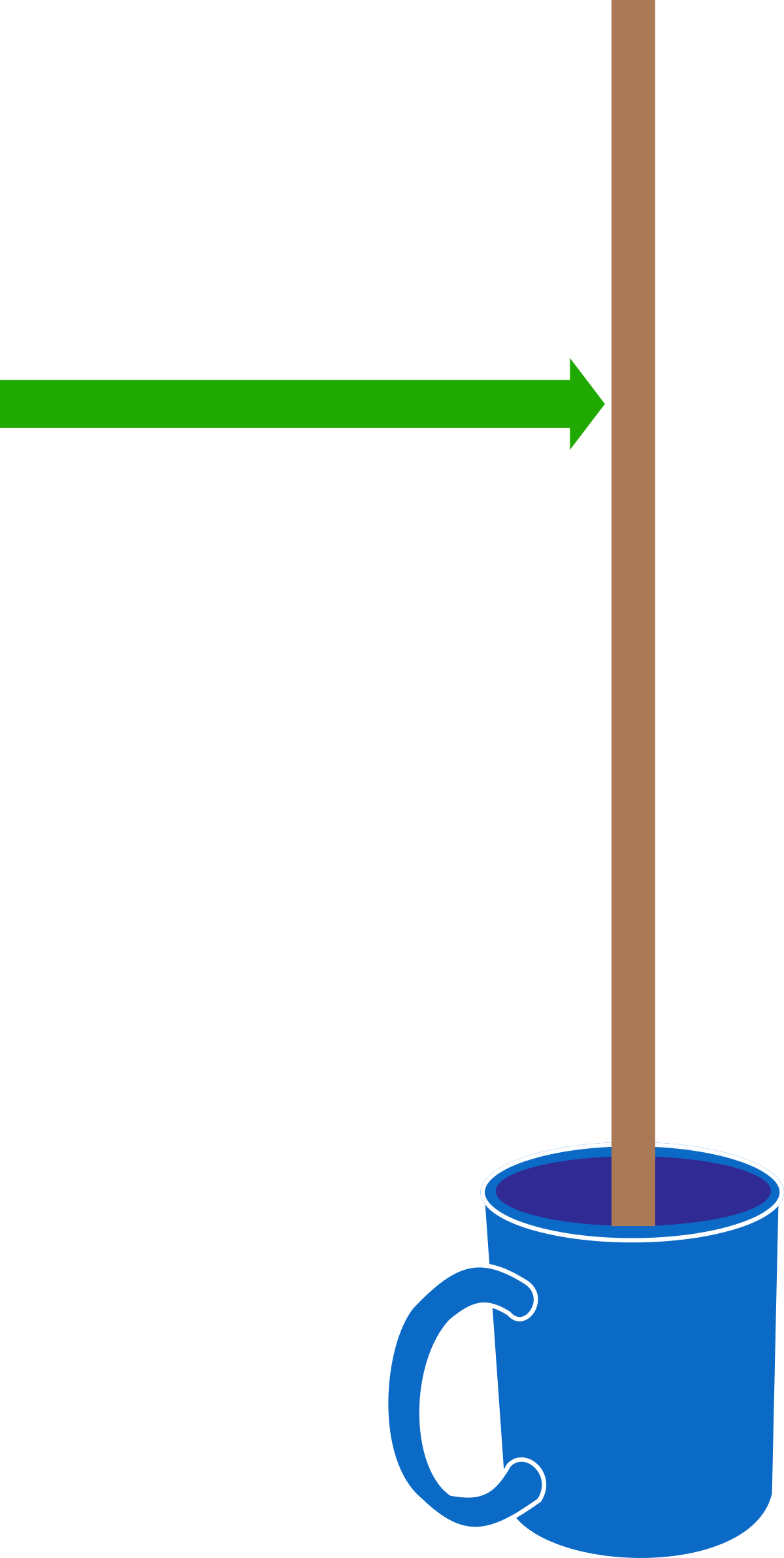 A Wooden Stick Of Length ℓ ℓ Is Balanced Vertically (1200x2384), Png Download