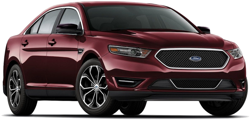 Red 2019 Ford Taurus On White - 2019 Ford Taurus Sho (1000x550), Png Download