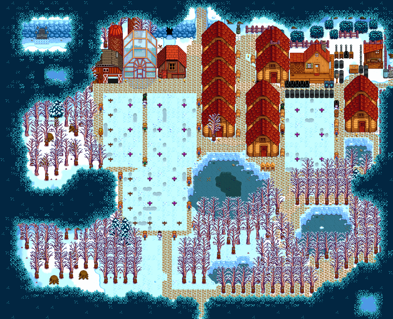 Map Of Deeznuts Farm - Illustration (1280x1040), Png Download