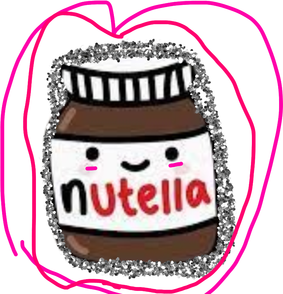 Deeznuts Sticker - Pote De Nutella Desenho (1024x1024), Png Download