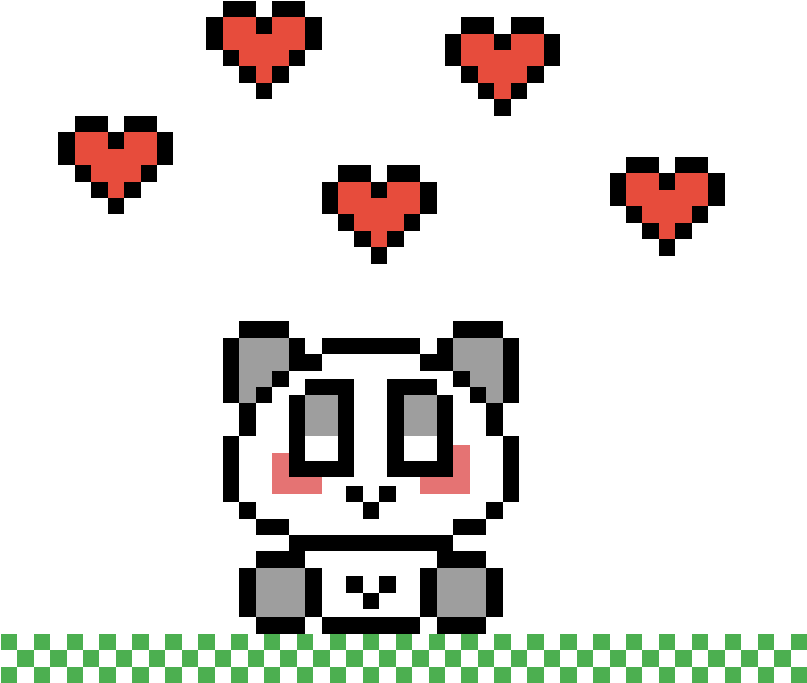 Cute Panda - Pixel Art Koala Kawaii (1200x1200), Png Download