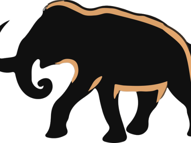 Woolly Mammoth Clipart Cartoon Baby (640x480), Png Download