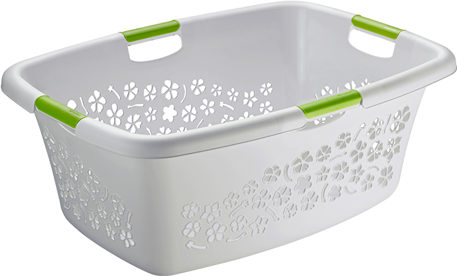 Laundry Basket - 50 L - Cesti Plastica Per Biancheria (660x483), Png Download