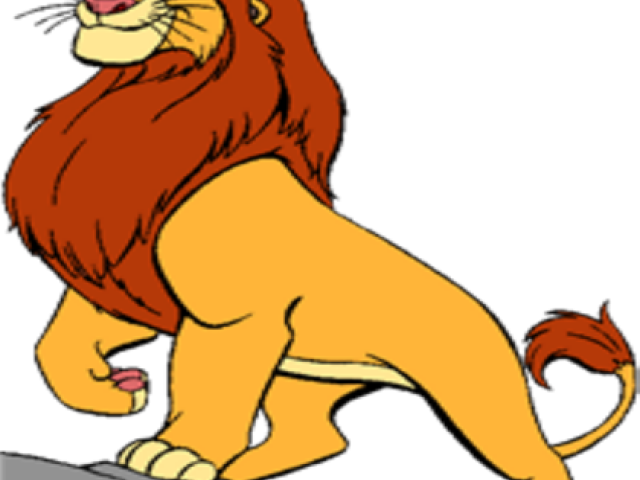 Mufasa Clipart Orange Lion - Lion King Mufasa And Sarabi (640x480), Png Download