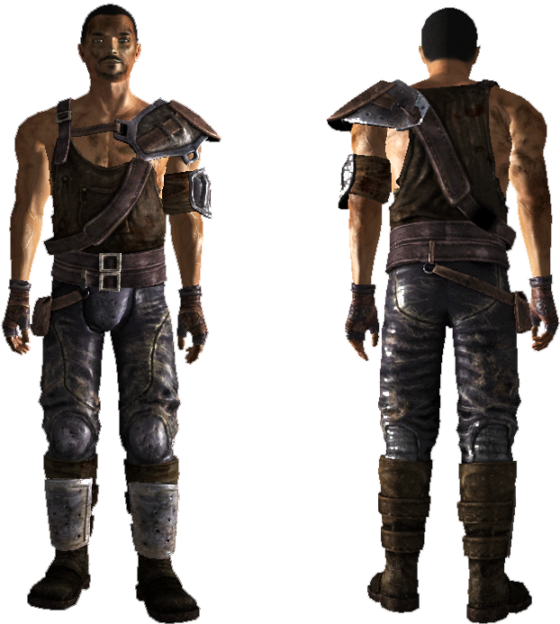 Leather Rebel - Fallout New Vegas Leather Armor (880x704), Png Download