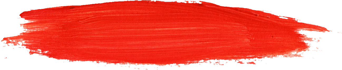 Free Download - Red Brush Stroke Png (1298x267), Png Download
