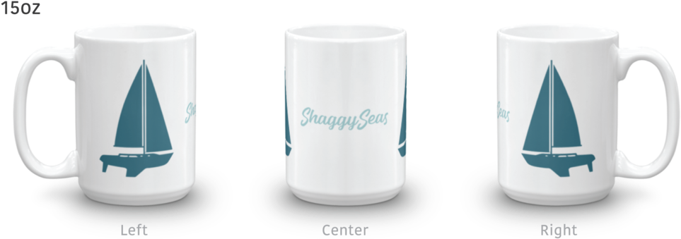 Mug Mockup Ss Minnow 15oz (1000x390), Png Download