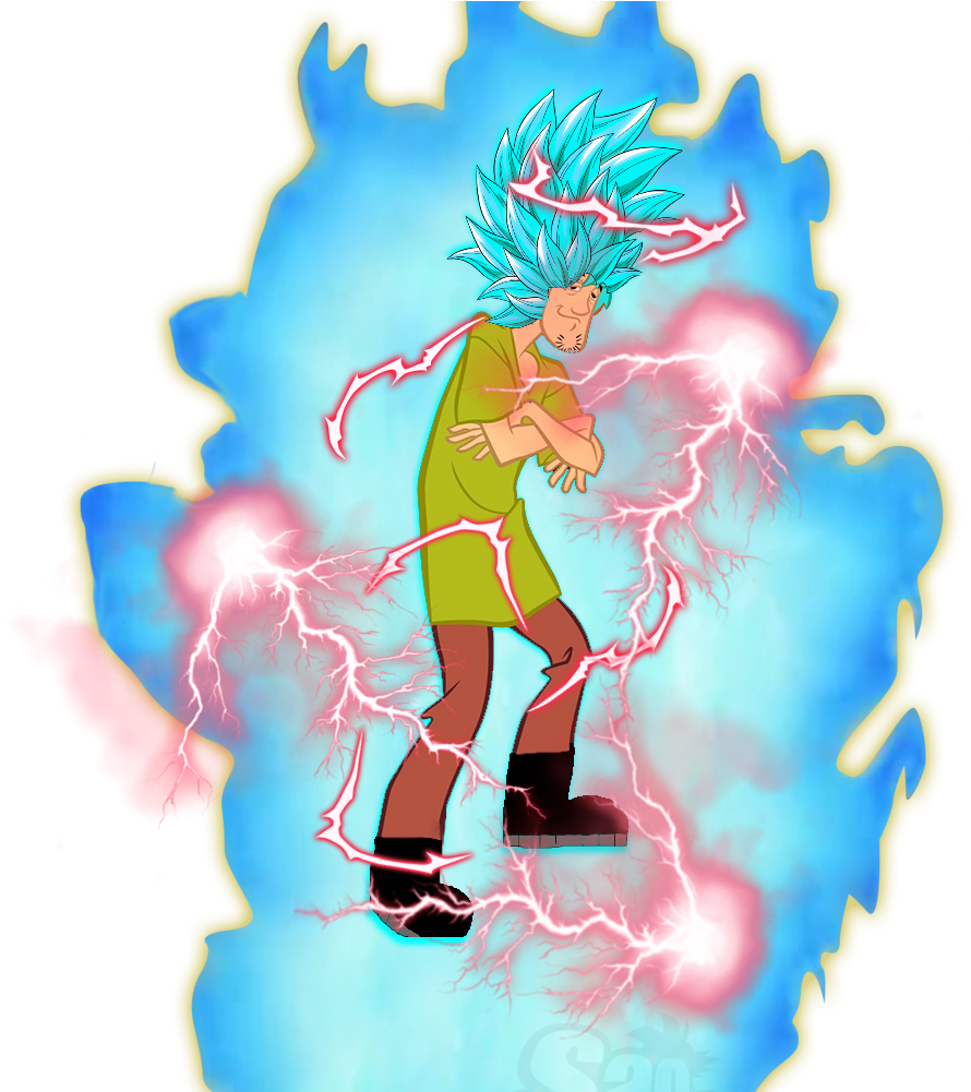 Shaggy Rogers - Super Saiyan Blue Ki (999x1000), Png Download