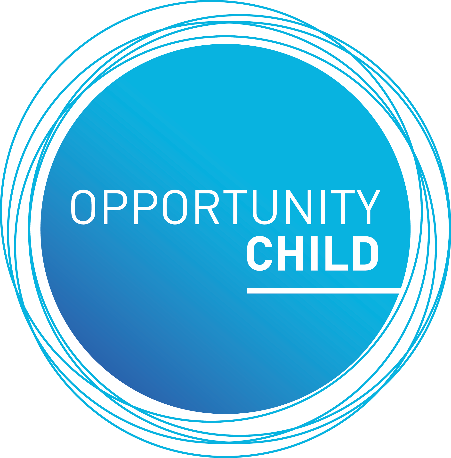 Oc Logo Blue Lines - Circle (1860x1889), Png Download