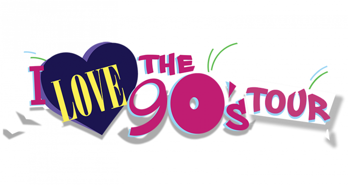 I Love The 90s Tour Logo1 - Graphic Design (1200x638), Png Download