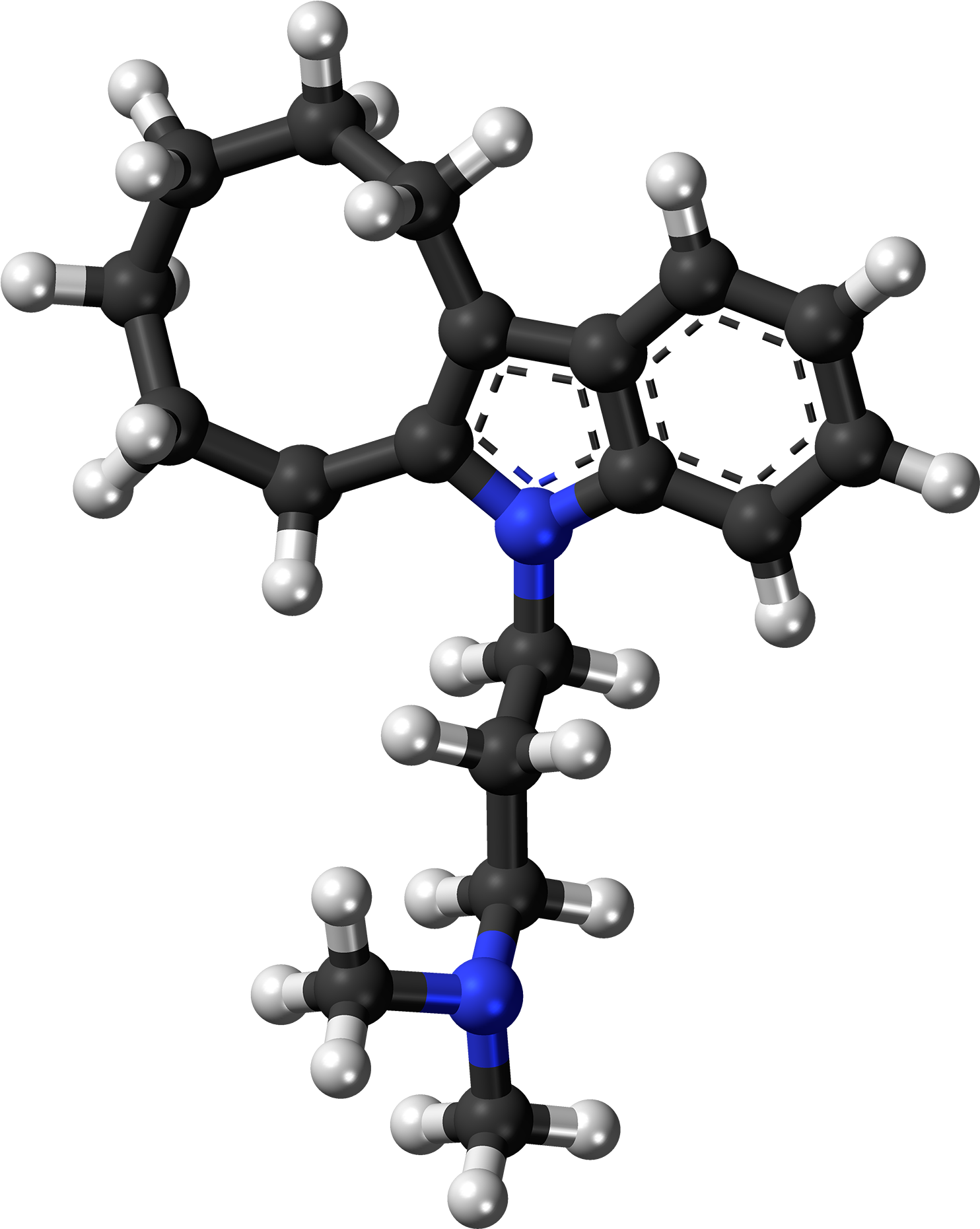 Iprindole Molecule Ball - Molecule (1623x2000), Png Download