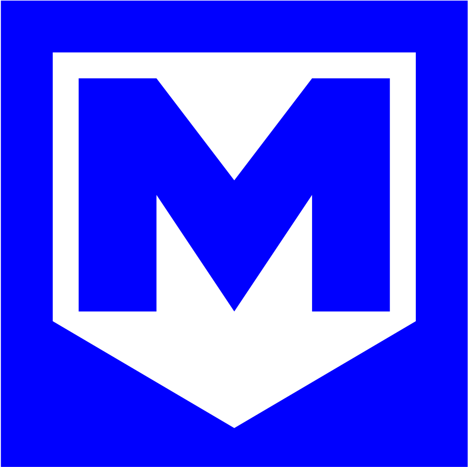 Bkv Metro Logo In The 90s Blue - 90s (1024x1024), Png Download