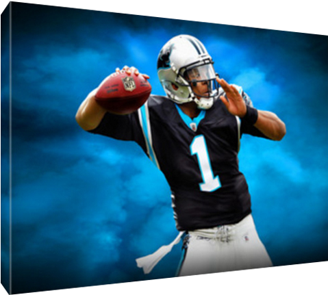 Details About Cam Newton Carolina Panthers Poster Photo - Kick American Football (600x600), Png Download