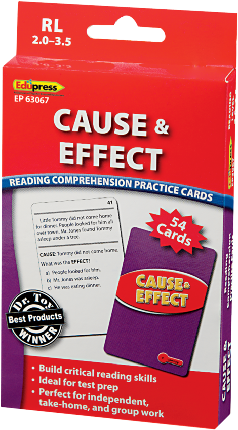 Tcr63067 Cause & Effect Practice Cards Red Level Image - Ink (900x900), Png Download