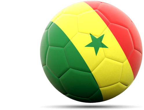 Senegal Flag Soccer Ball (640x480), Png Download