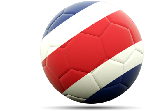 Costa Rica Football Ball (640x480), Png Download