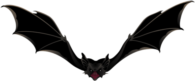 Free Png Download Creepy Bat Png Images Background - Scary Bat Png (850x372), Png Download