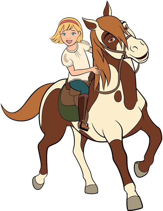 Spirit Riding Free Clip Art Images Cartoon Clip Art - Spirit Riding Free Abigail And Boomerang (544x703), Png Download