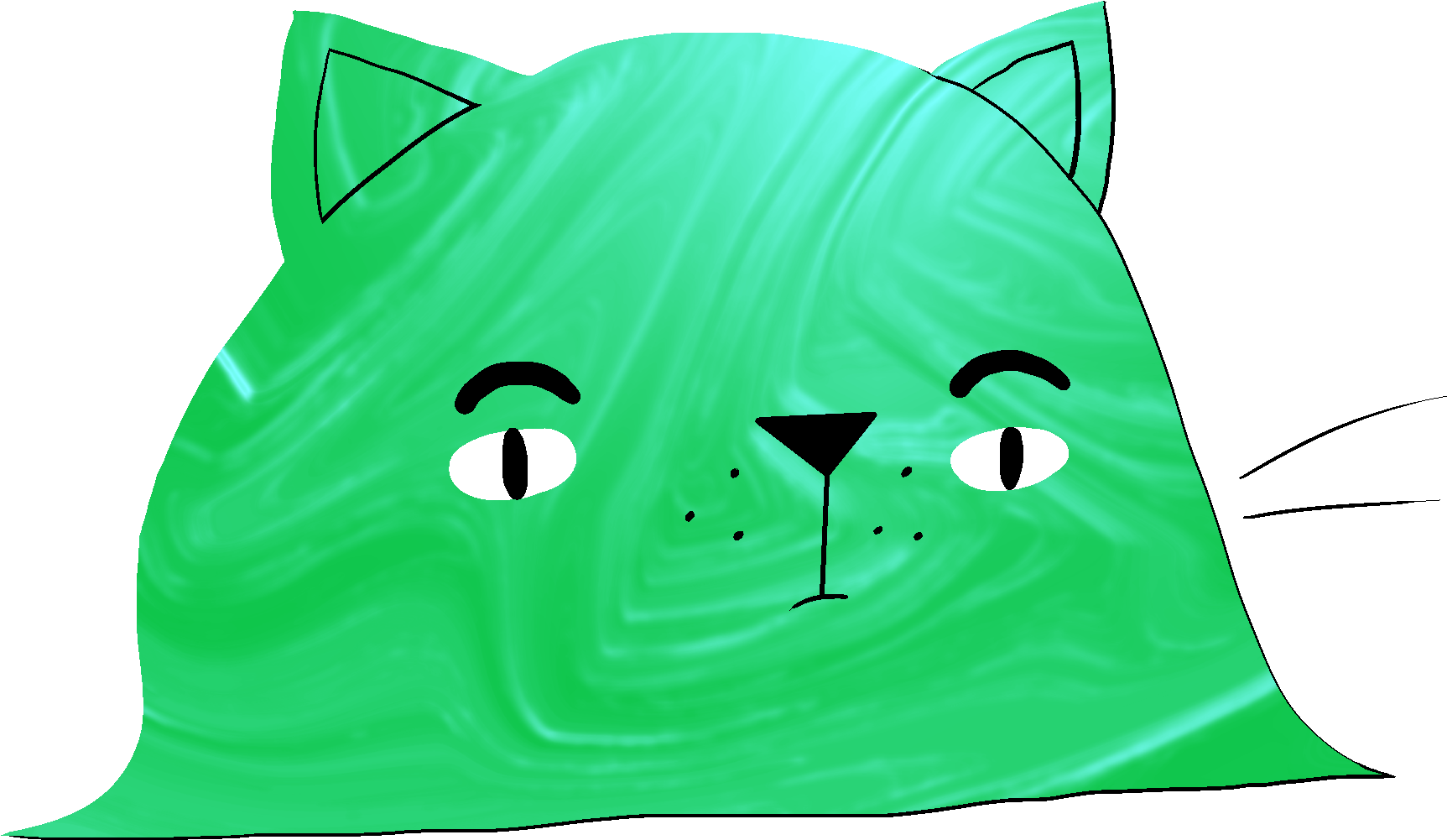 Kitty Slime - Cat Yawns (3000x3000), Png Download