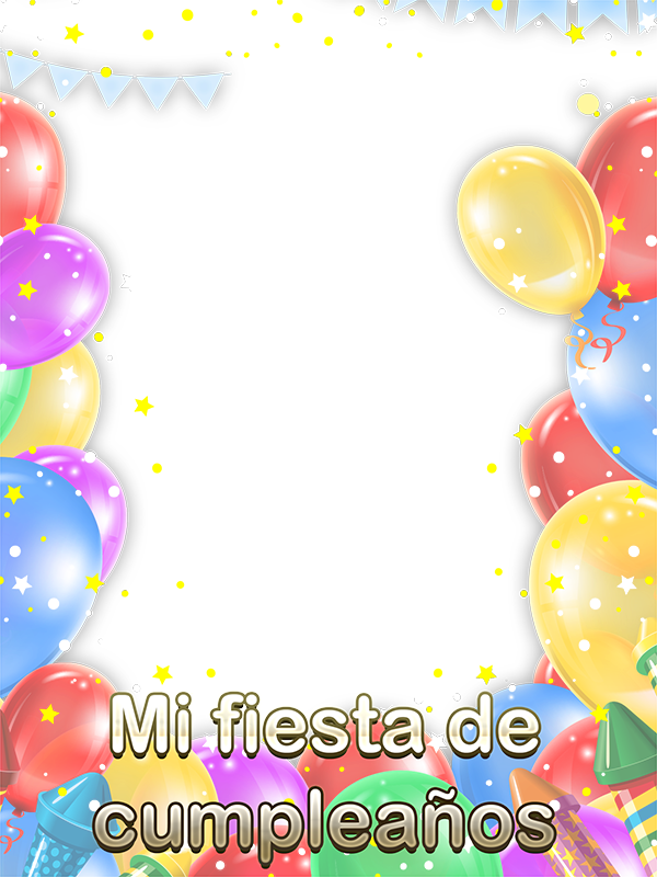 Marcos Gratis Para Invitaciones - Marcos Para Invitacion De Cumpleaños (600x800), Png Download